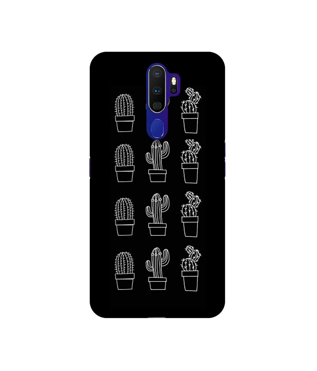 Amazon Brand - Solimo Designer Cactus Design 3D Printed Hard Back Case Mobile Cover for Oppo A9 (2020)