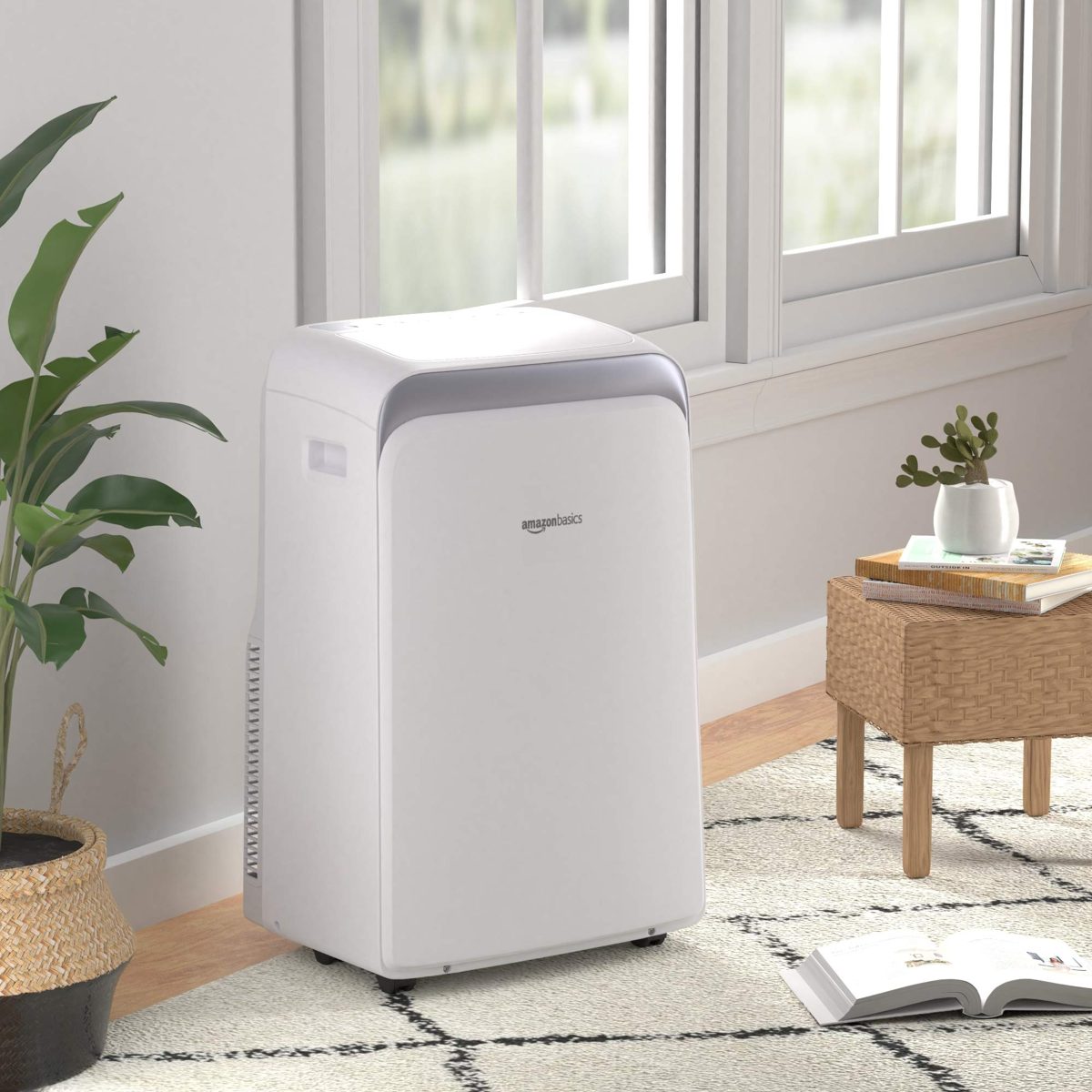 AmazonBasics Portable Air Conditioner with Remote - Cools 550 Square Feet, 12,000 BTU ASHARE / 8000 BTU SACC