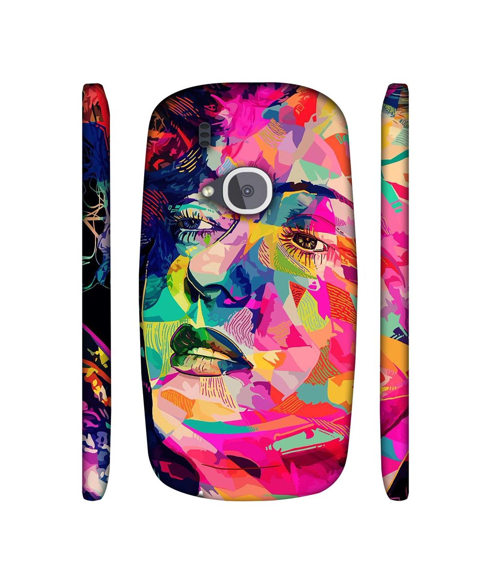 Amazon Brand - Solimo Designer Multicolor Lady Vector 3D Printed Hard Back Case Mobile Cover for Nokia 3310