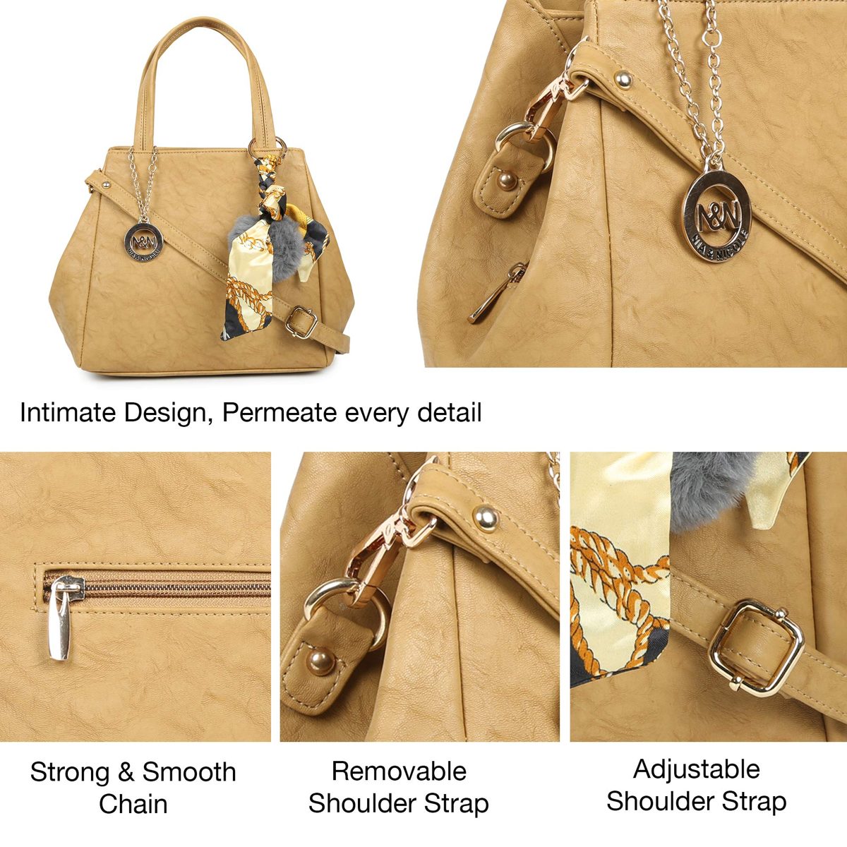 Nia & Nicole Women's Handbag (Mustard)