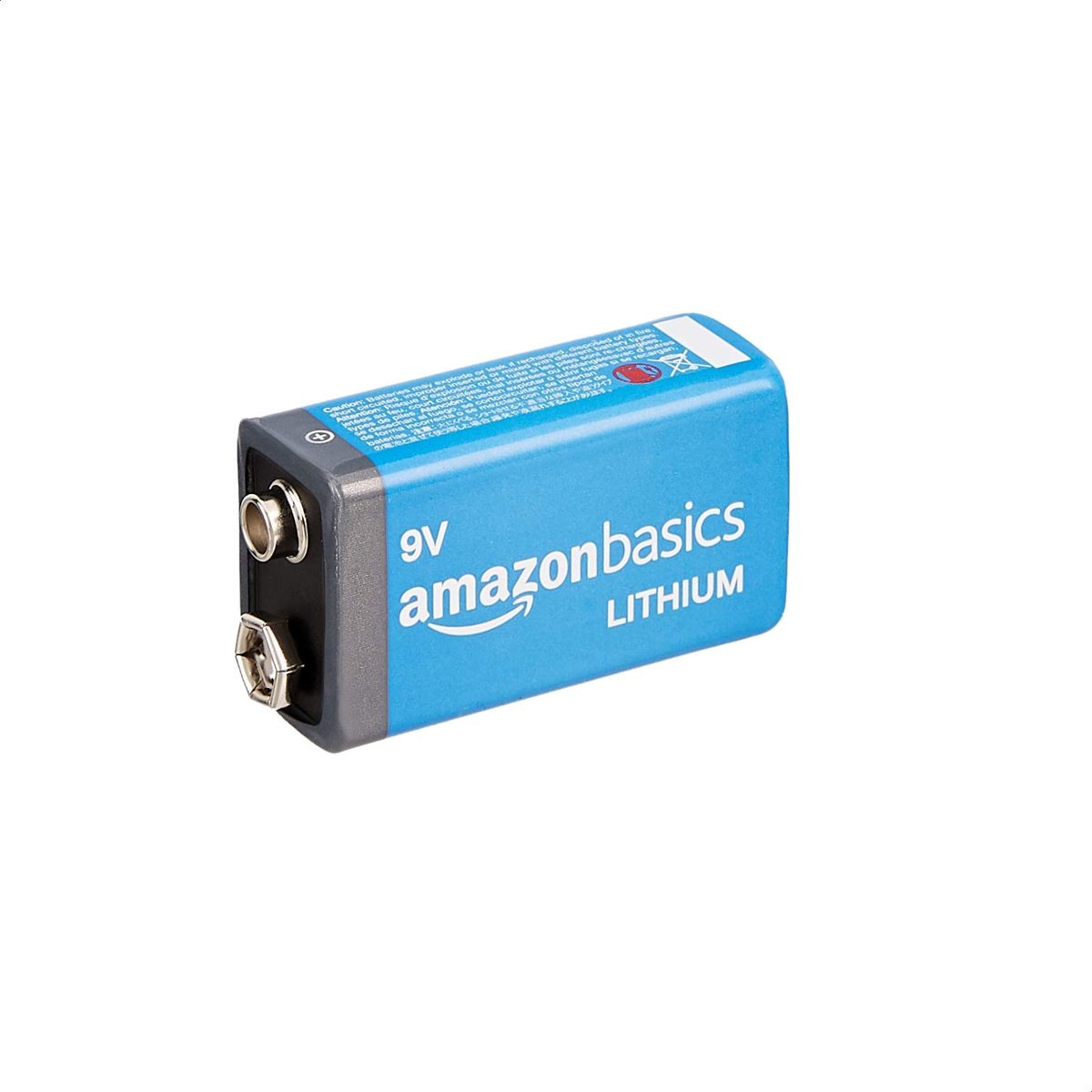 AmazonBasics 9 Volt Lithium Battery - 1-Pack (Renewed)