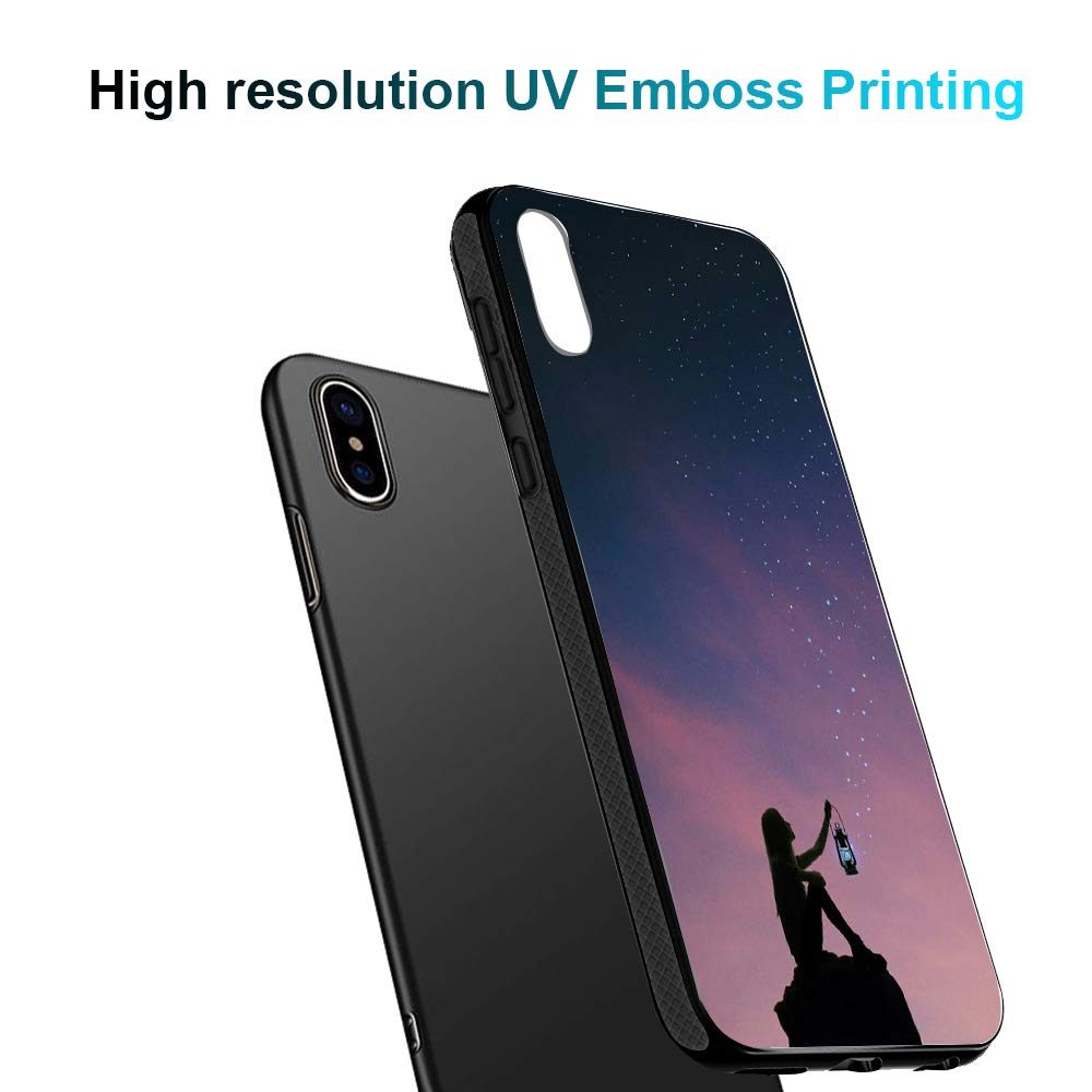 Amazon Brand - Solimo Designer Star Printed Hard Back Case Mobile Cover for Apple iPhone X/Xs (D1267)