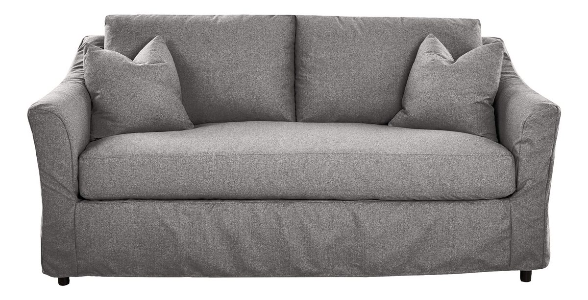 Amazon Brand – Stone & Beam Dawn Slipcover Sofa Couch, 79"W, Gray