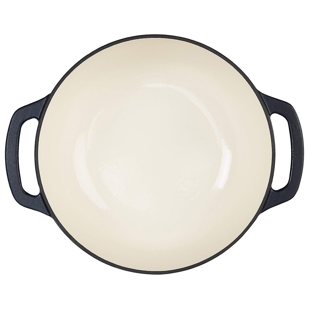AmazonBasics Enameled Cast Iron Dutch Oven - 4.3-Quart, Matte Navy