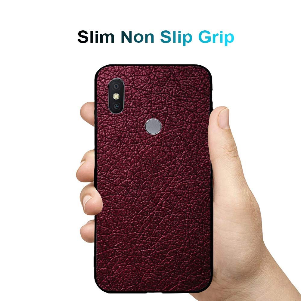 Amazon Brand - Solimo Designer Leather Texture Printed Hard Back Case Mobile Cover for Xiaomi Redmi Y2 (D286)