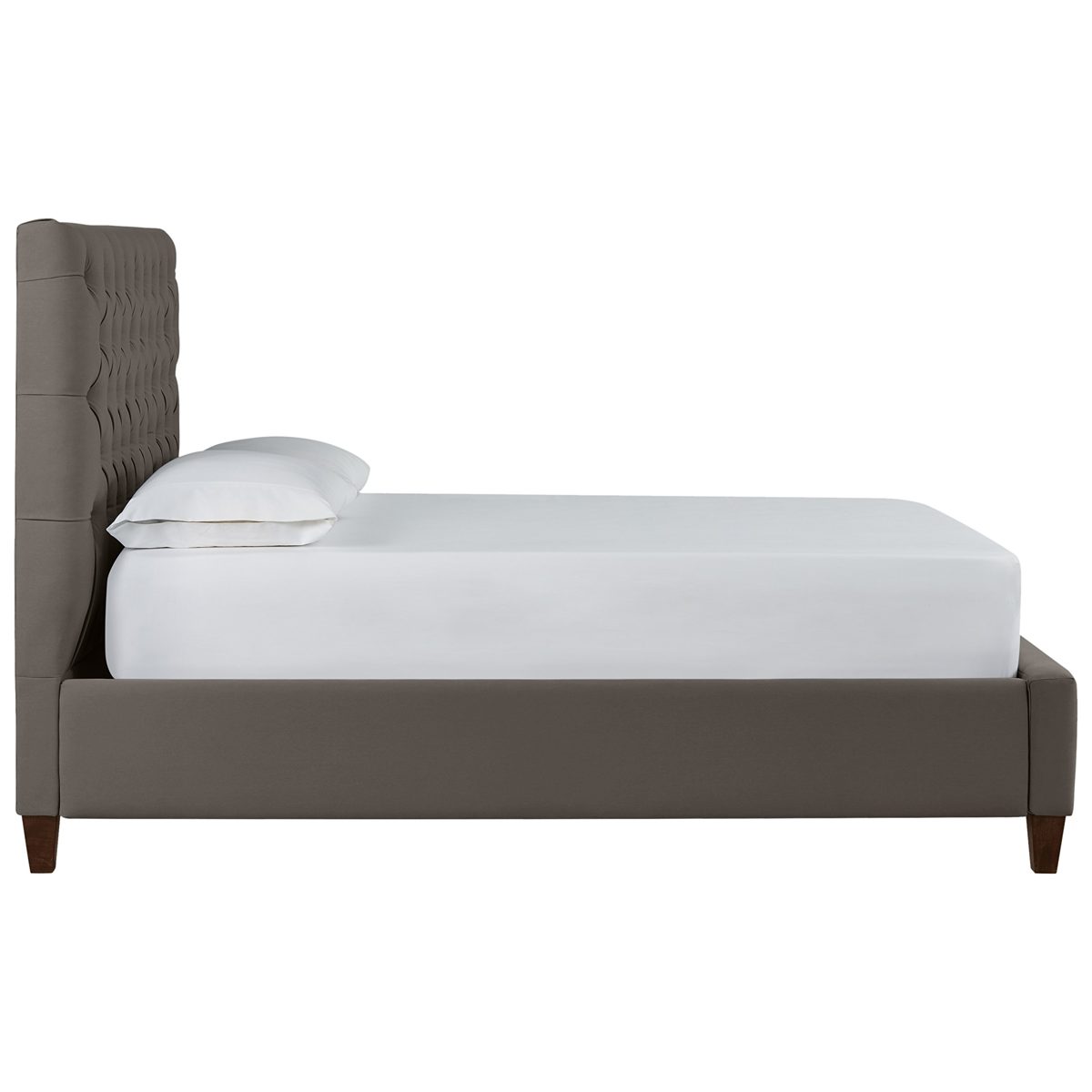 Amazon Brand – Stone & Beam Prudence Tufted King Bed, 84"W, Spinnsol Iron