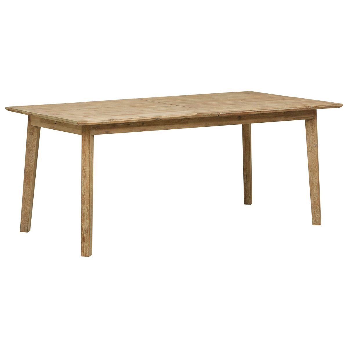 Amazon Brand – Stone & Beam Rylee Modern Acacia Wood Dining Table, 71"-102"L, Gray-Wash Acacia