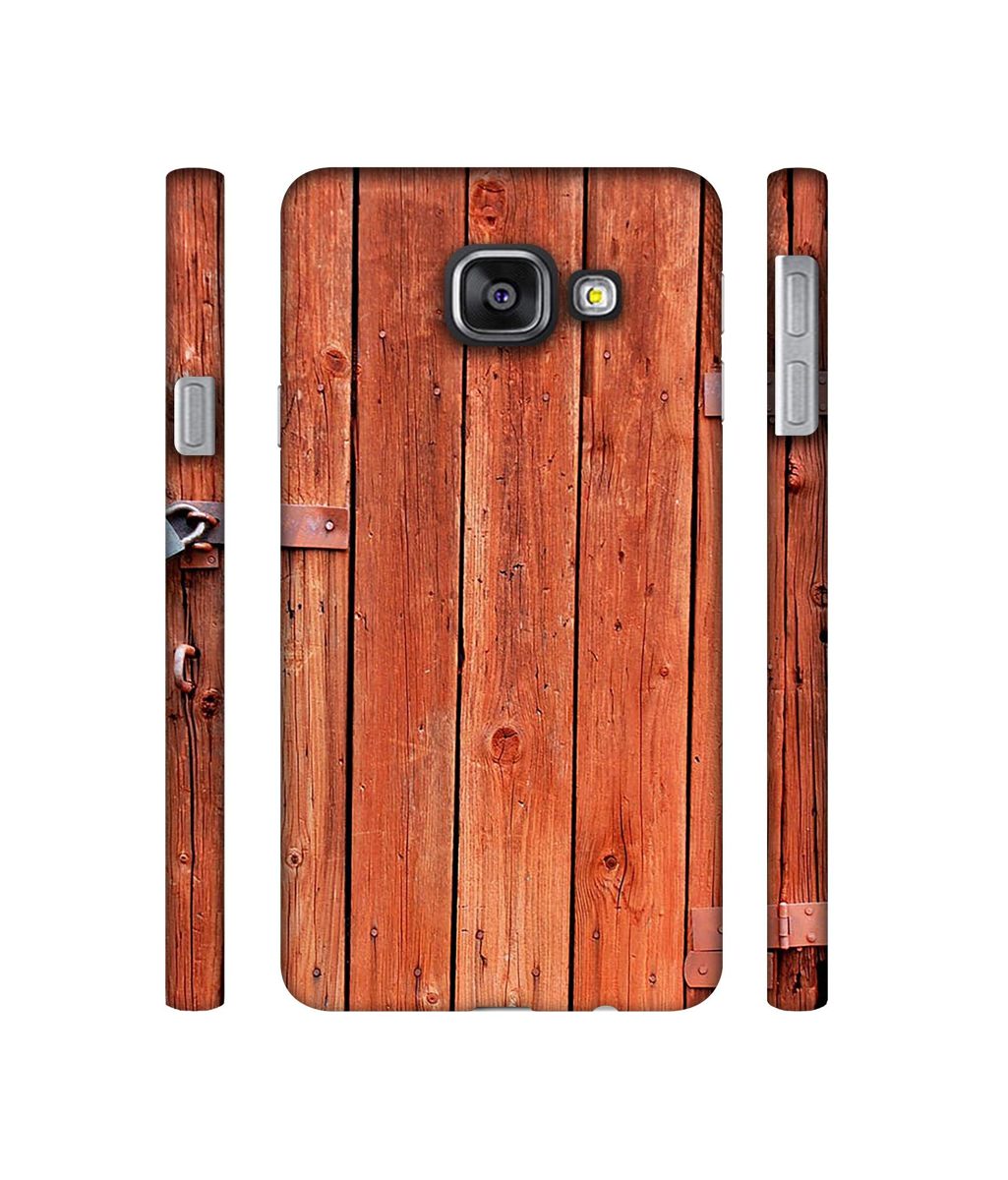 Amazon Brand - Solimo Designer Wooden Door 3D Printed Hard Back Case Mobile Cover for Samsung Galaxy A3 (2016)