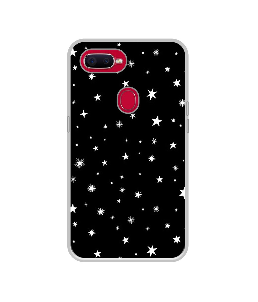 Amazon Brand - Solimo Designer Sperking Stars UV Printed Soft Back Case Mobile Cover for Oppo F9 Pro