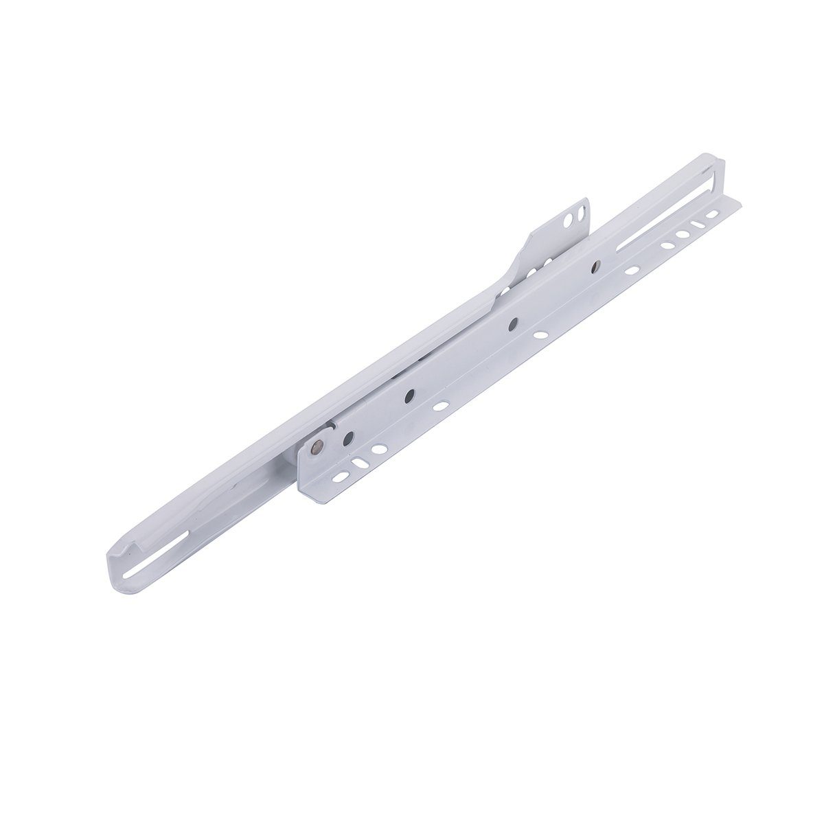 AmazonBasics Euro Bottom Mount Drawer Slides, 10 Inch, White Powder Coat, 1 Pair