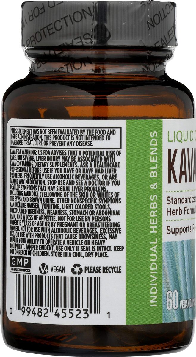 Whole Foods Market, Kava Kava Liquid Caps, 60 ct