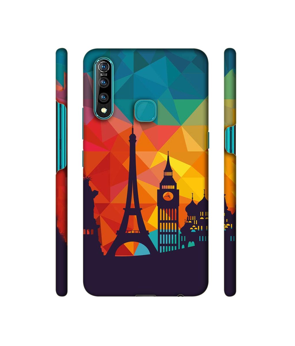 Amazon Brand - Solimo Designer Colored Paris 3D Printed Hard Back Case Mobile Cover for Vivo Z1 Pro