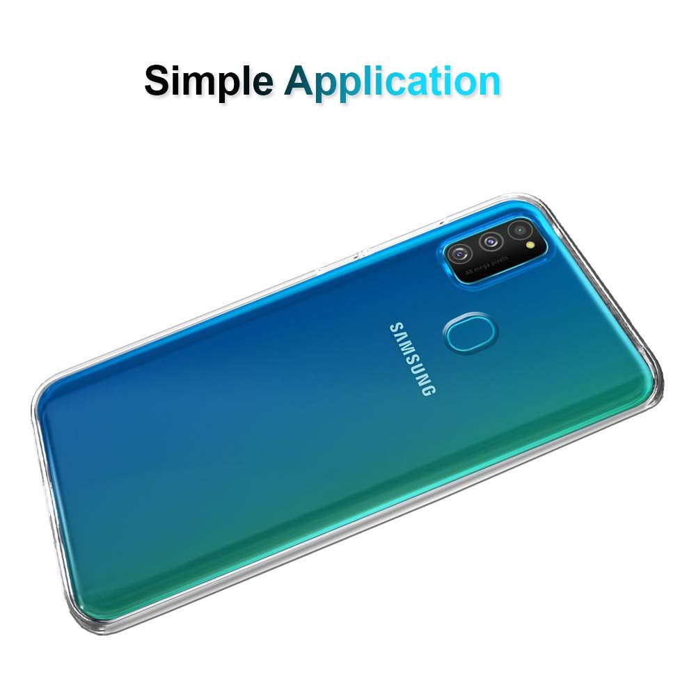 Amazon Brand - Solimo Mobile Cover (Soft & Flexible Back case) for Samsung Galaxy M30s (Transparent)