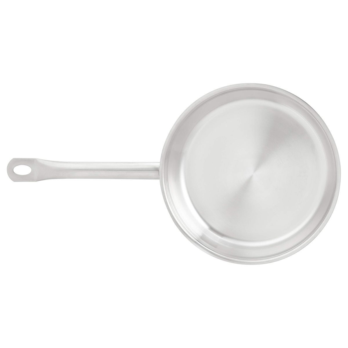 AmazonCommercial 2-Piece Stainless Steel Aluminum-Clad Fry Pan Set with 8" and 9 1/2" Pans