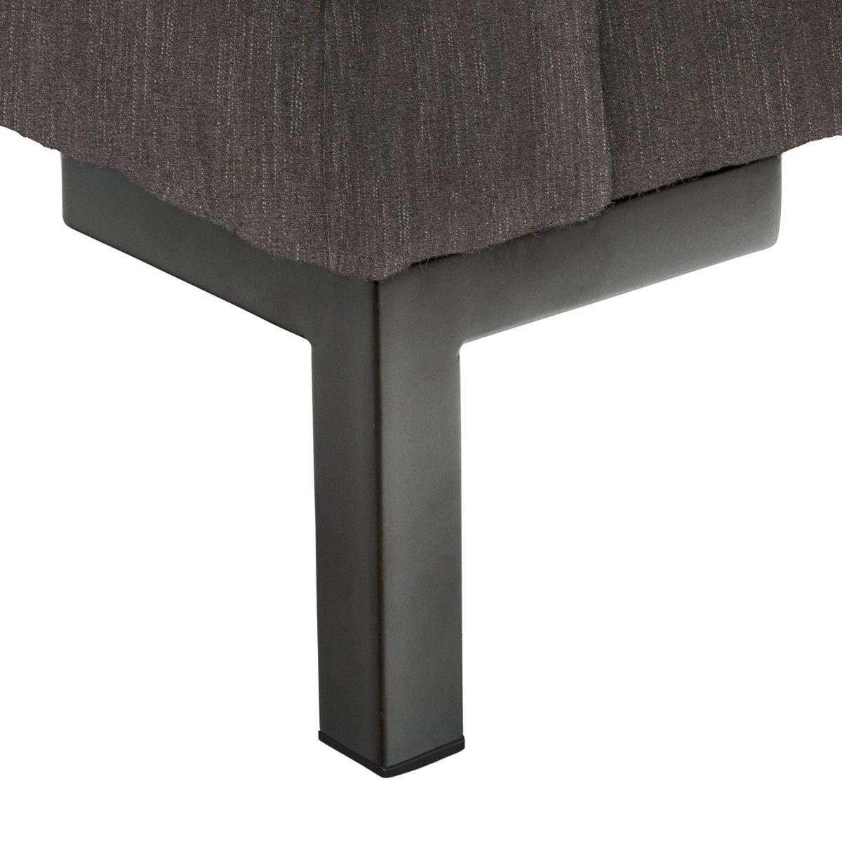 Amazon Brand – Rivet Edgewest Low Back Modern Left U-Sectional, 117"W, Slate Brown