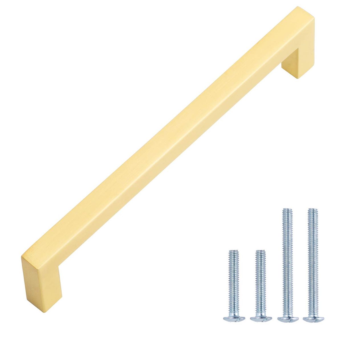 AmazonBasics Modern Square Pull 5.39" Length (5" Hole Center) AB3702-BB-10