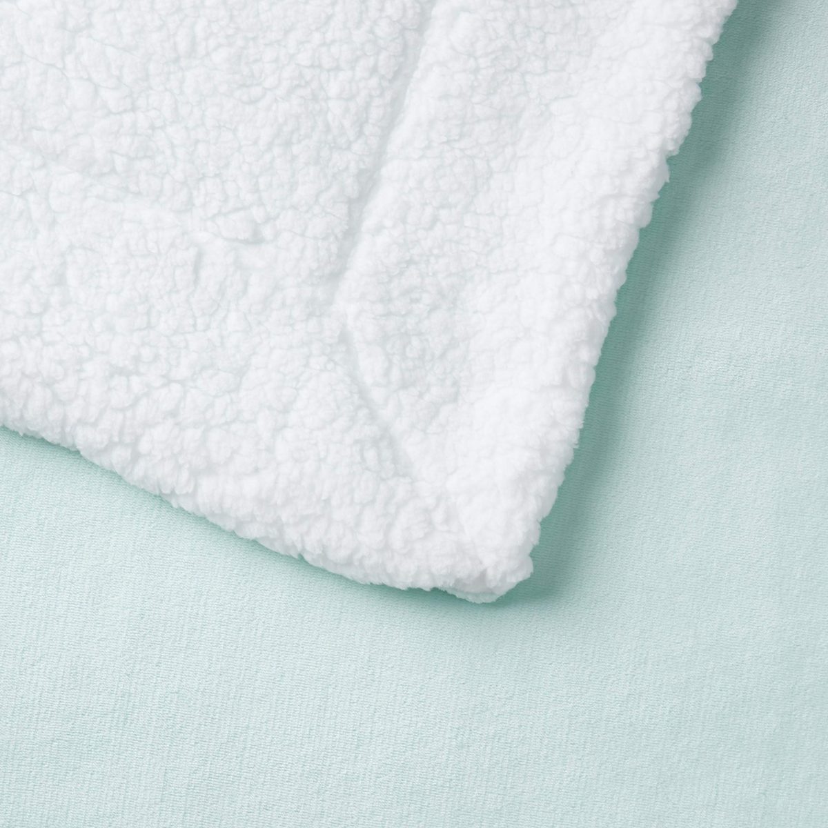 AmazonBasics Kids Ultra-Soft Micromink Sherpa Blanket - Twin, Mountain Mint Green