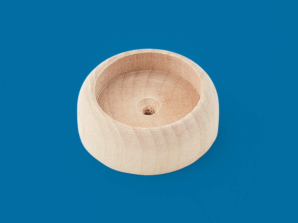 AmazonCommercial Rod Holder Closet Pole Socket, Wood, 5-Pack