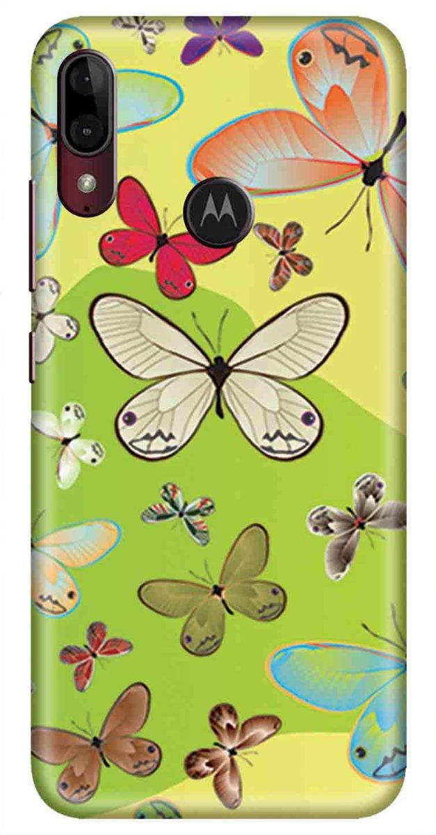 Amazon Brand - Solimo Designer Butterfly Design 3D Printed Hard Back Case Mobile Cover for Motorola Moto E6s / Motorola Moto E6 Plus