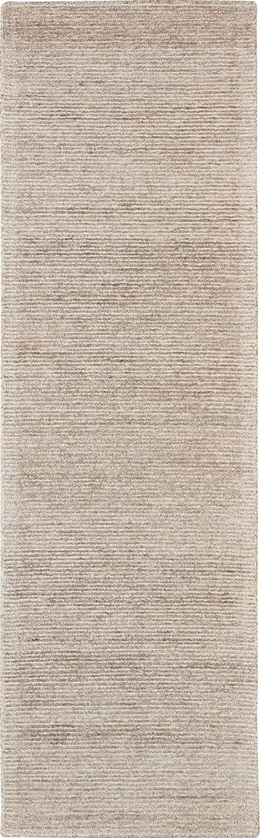 Amazon Brand – Rivet Contemporary Striated Jute Runner Rug, 7' 6" x 2' 3", Oatmeal