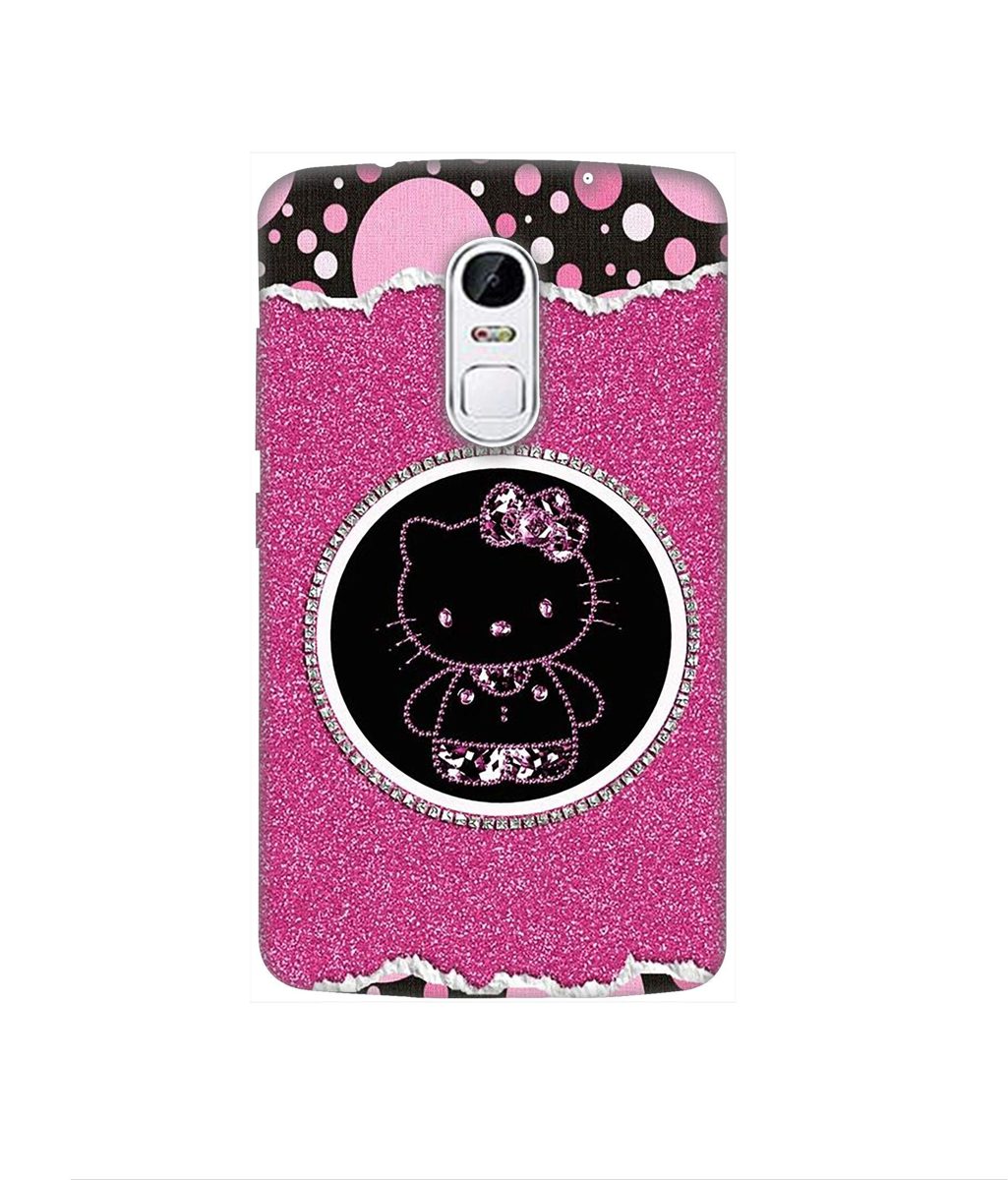 Amazon Brand - Solimo Designer Kitty with Glitter 3D Printed Hard Back Case Mobile Cover for Lenovo Vibe X3