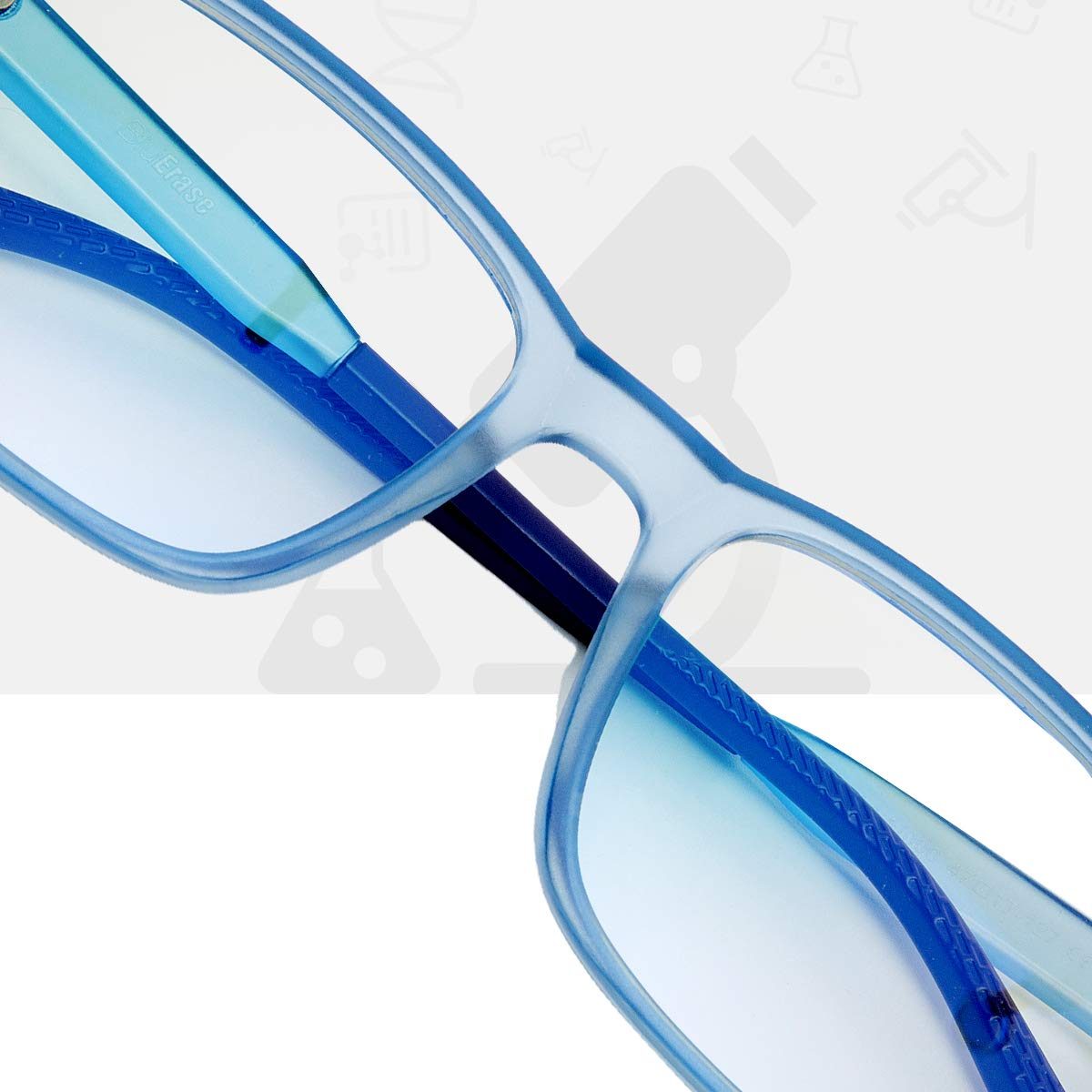 Gomatta Blue Light Blocking Glasses BluErase Lens TR90 Frame Anti Eyestrain Anti-UV Computer/Gaming/TV/Phones Glasses for Kids(Blue)