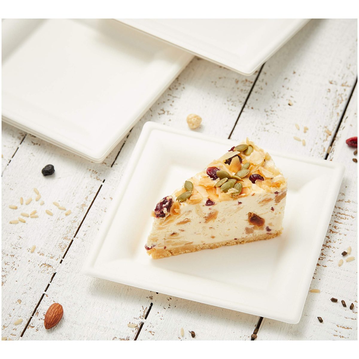 AmazonBasics Compostable Square Plates, 6-Inches, Pack of 500