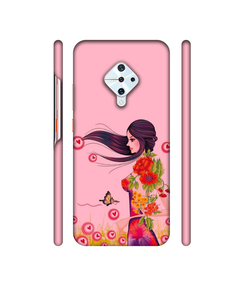 Amazon Brand - Solimo Designer Lady Vector Pattern 3D Printed Hard Back Case Mobile Cover for Vivo S1 Pro