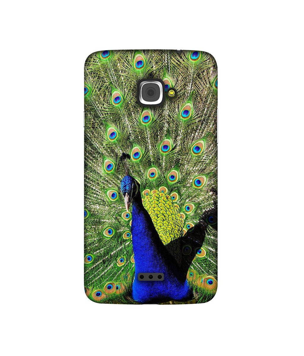 Amazon Brand - Solimo Designer Peacock 3D Printed Hard Back Case Mobile Cover for InFocus M350