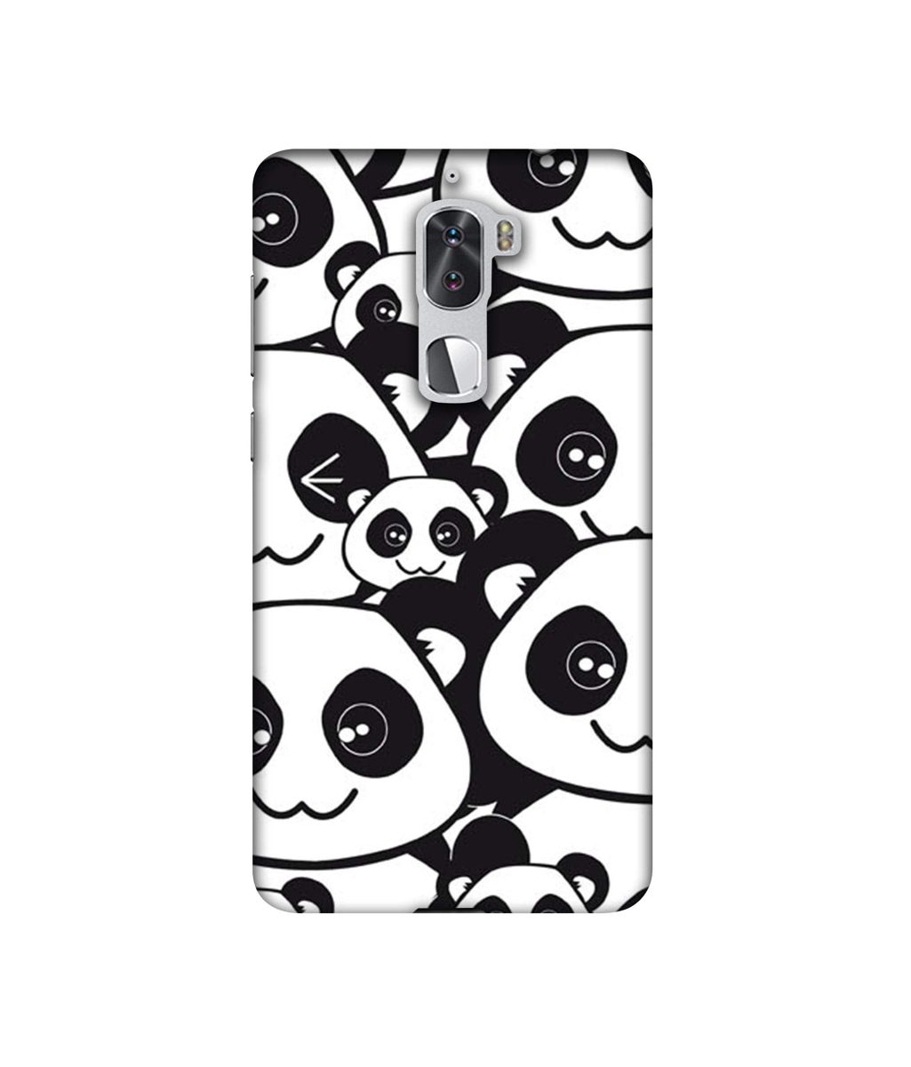 Amazon Brand - Solimo Designer Panda Texture 3D Printed Hard Back Case Mobile Cover for Coolpad Cool1 Dual