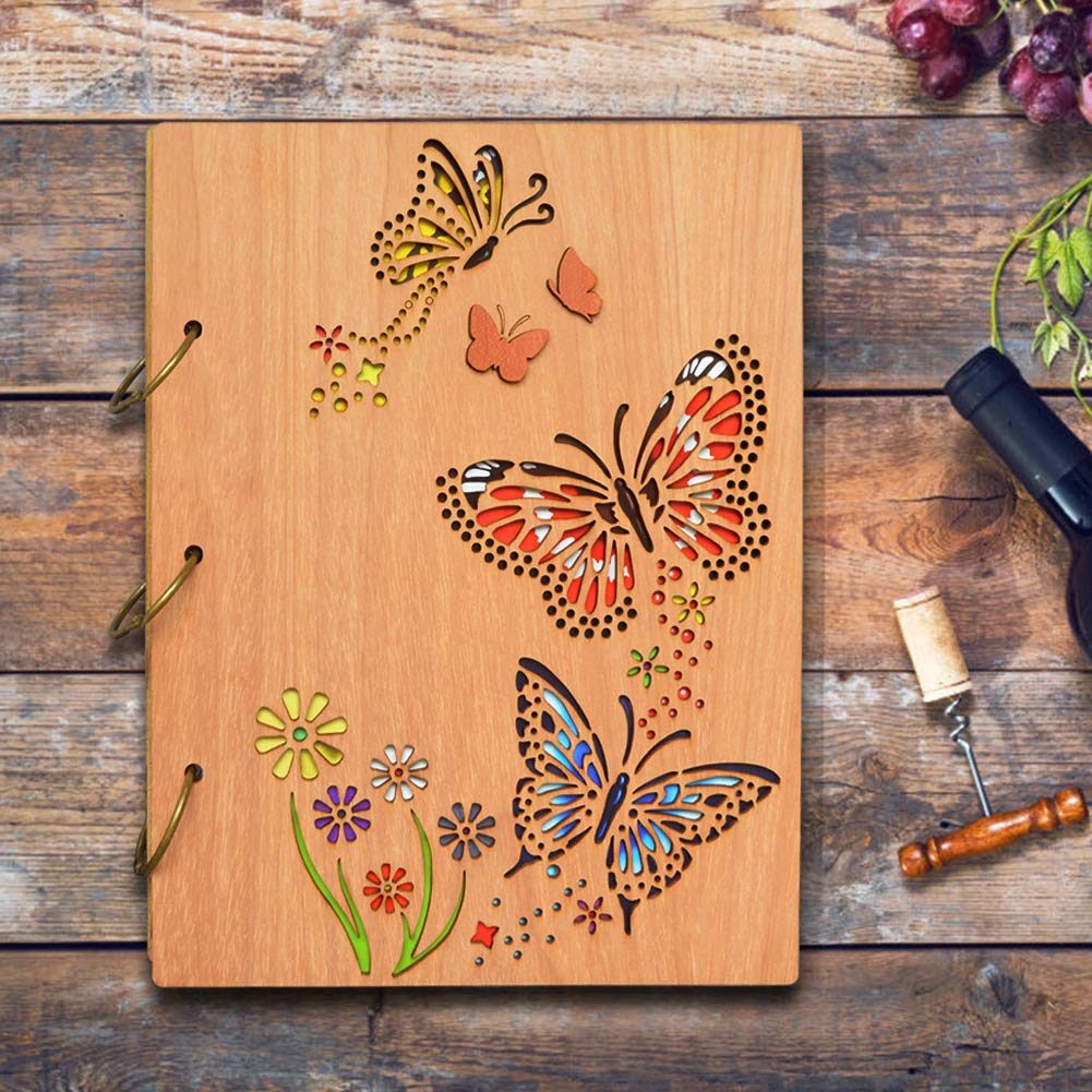 UMI. Essentials 13 x 18 Butterfly Photo Album for 120 Pictures