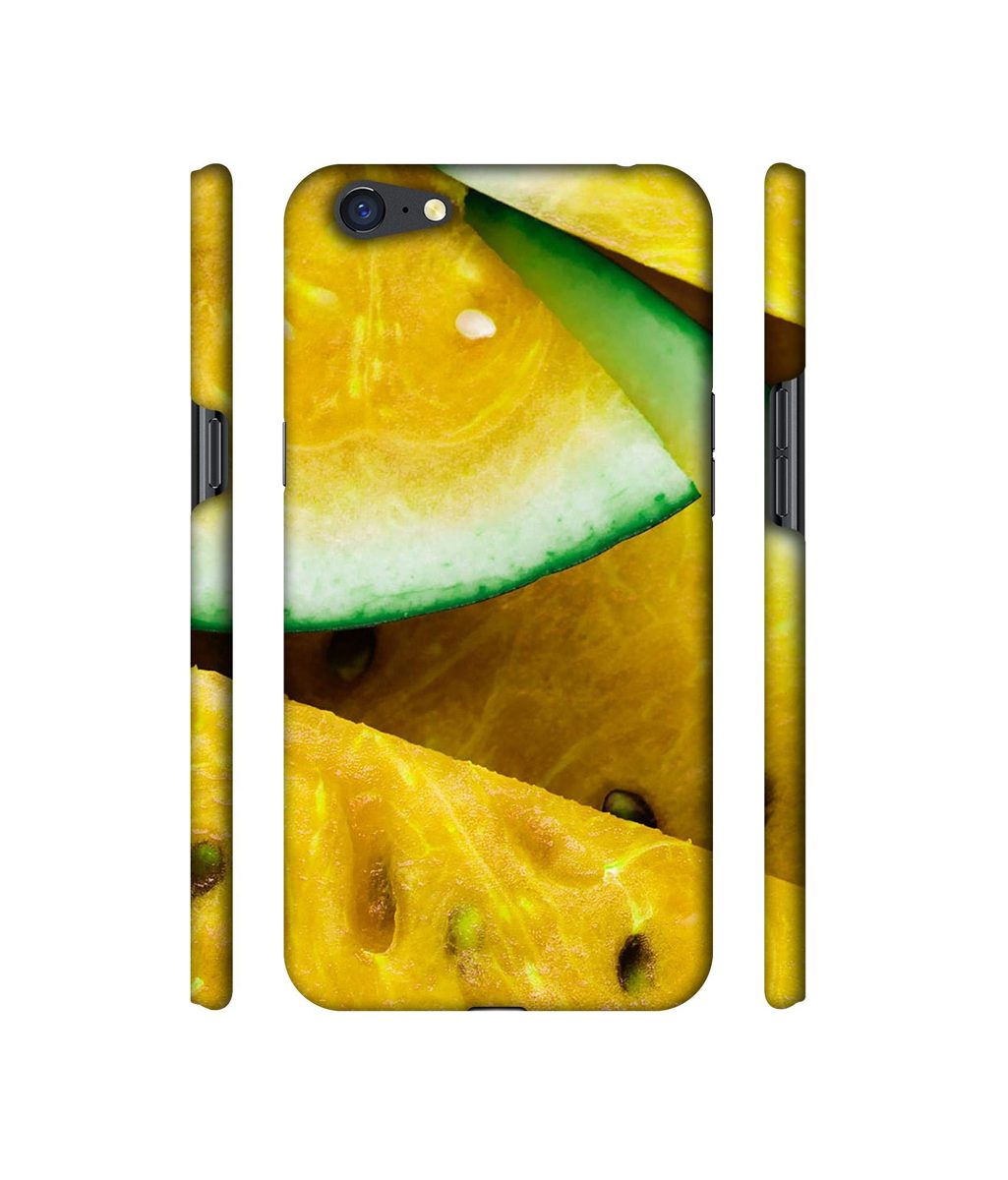 Amazon Brand - Solimo Designer Yellow Watermelon 3D Printed Hard Back Case Mobile Cover for Oppo A71