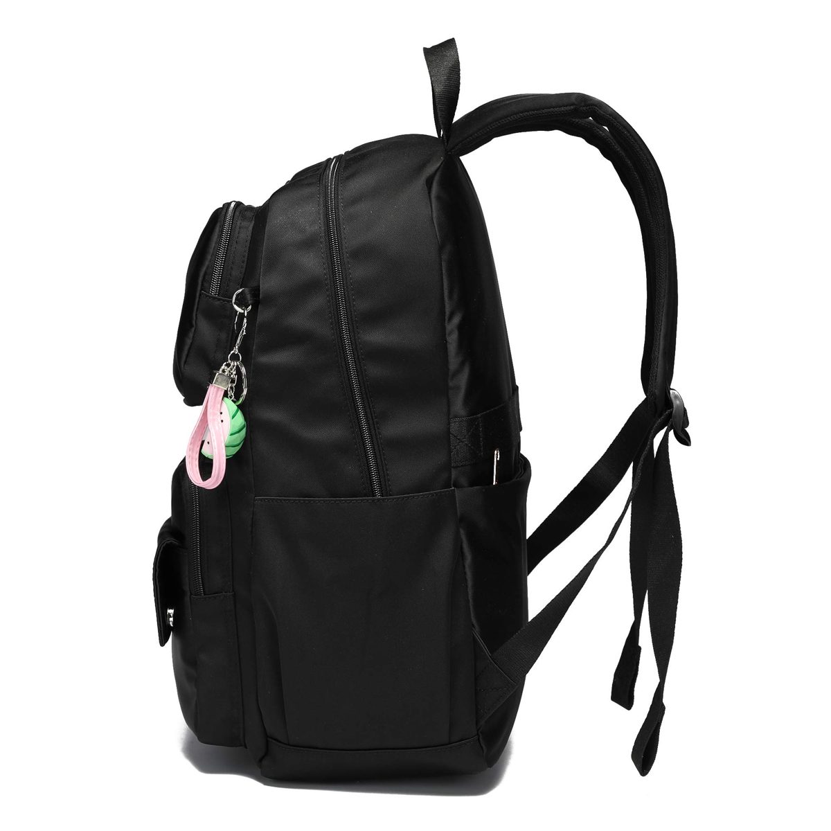 Caran·Y Kids Backpack for Boy and Girl Over 10 Years Old (L-18 inc, Black)