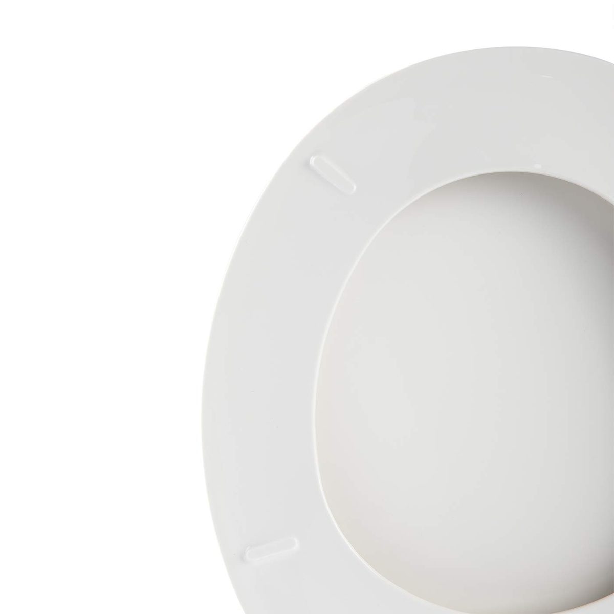 AmazonBasics AB-T100-E-W Economy Toilet Seat, Elongated, White, 1-Pack