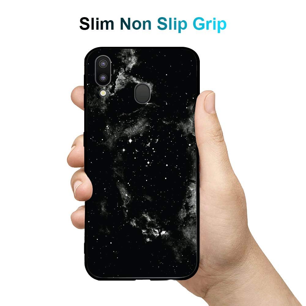 Amazon Brand - Solimo Designer Black Universe Printed Hard Back Case Mobile Cover for Samsung Galaxy M20