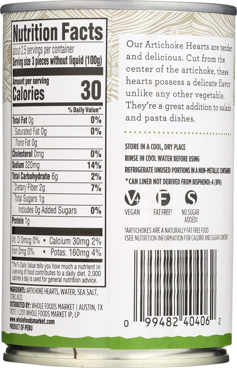 366 Everyday Value, Artichoke Hearts, 14.1 oz
