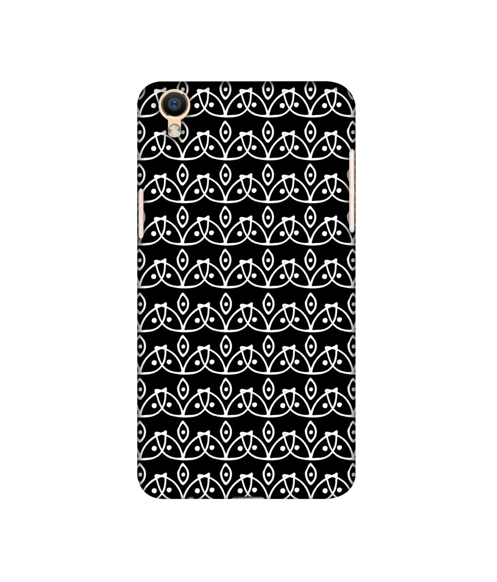 Amazon Brand - Solimo Designer White Flowers Pattern 3D Printed Hard Back Case Mobile Cover for Oppo F1 Plus