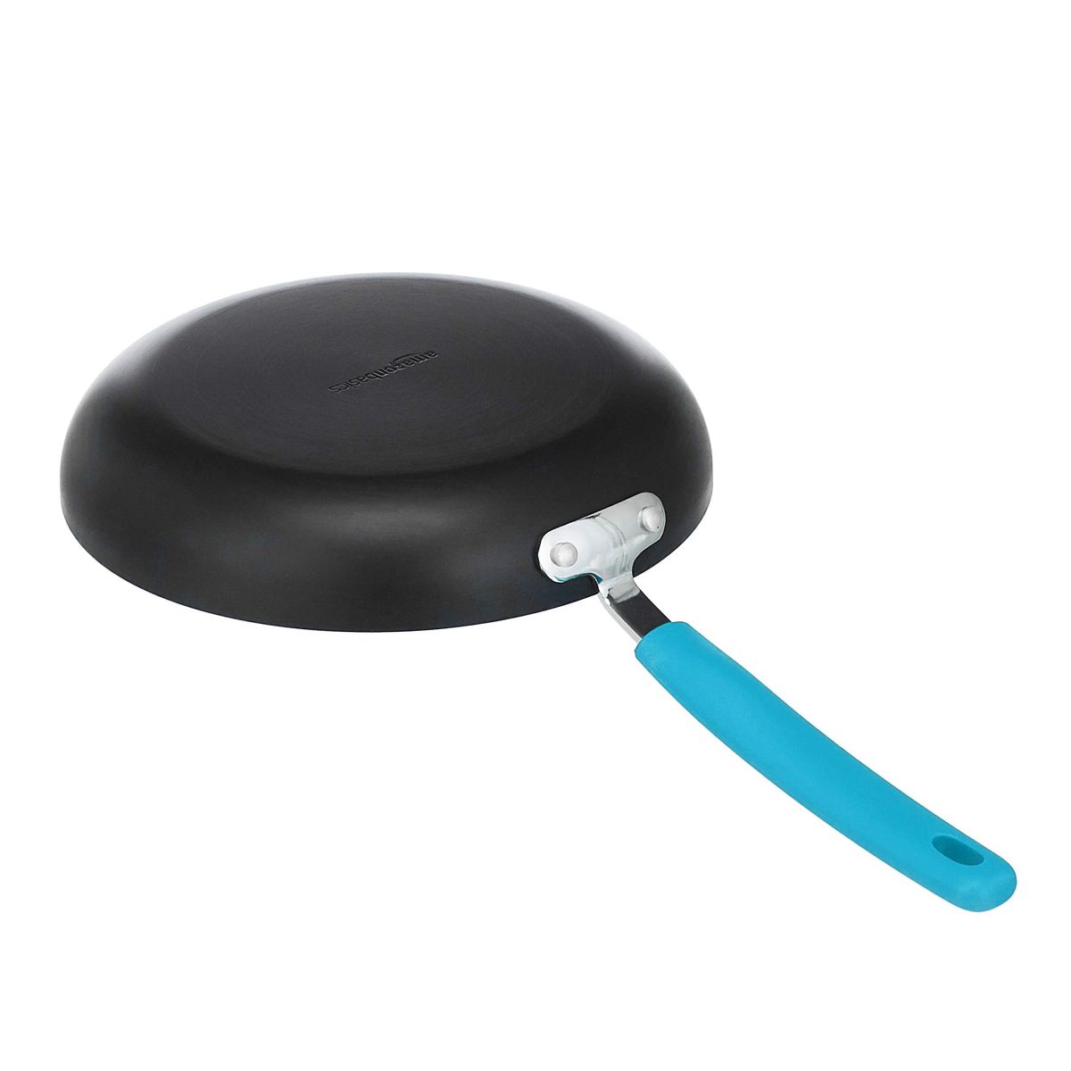 AmazonBasics Hard Anodized Non-Stick 12-Piece Cookware Set, Turquoise - Pots, Pans and Utensils
