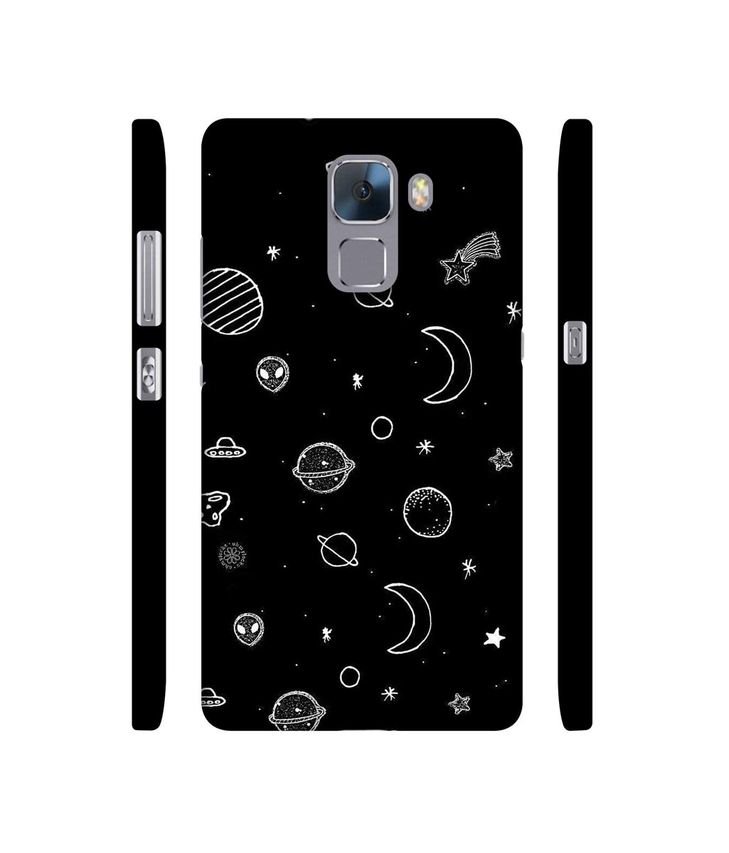 Amazon Brand - Solimo Designer Solar System 3D Printed Hard Back Case Mobile Cover for Huawei Honor 7