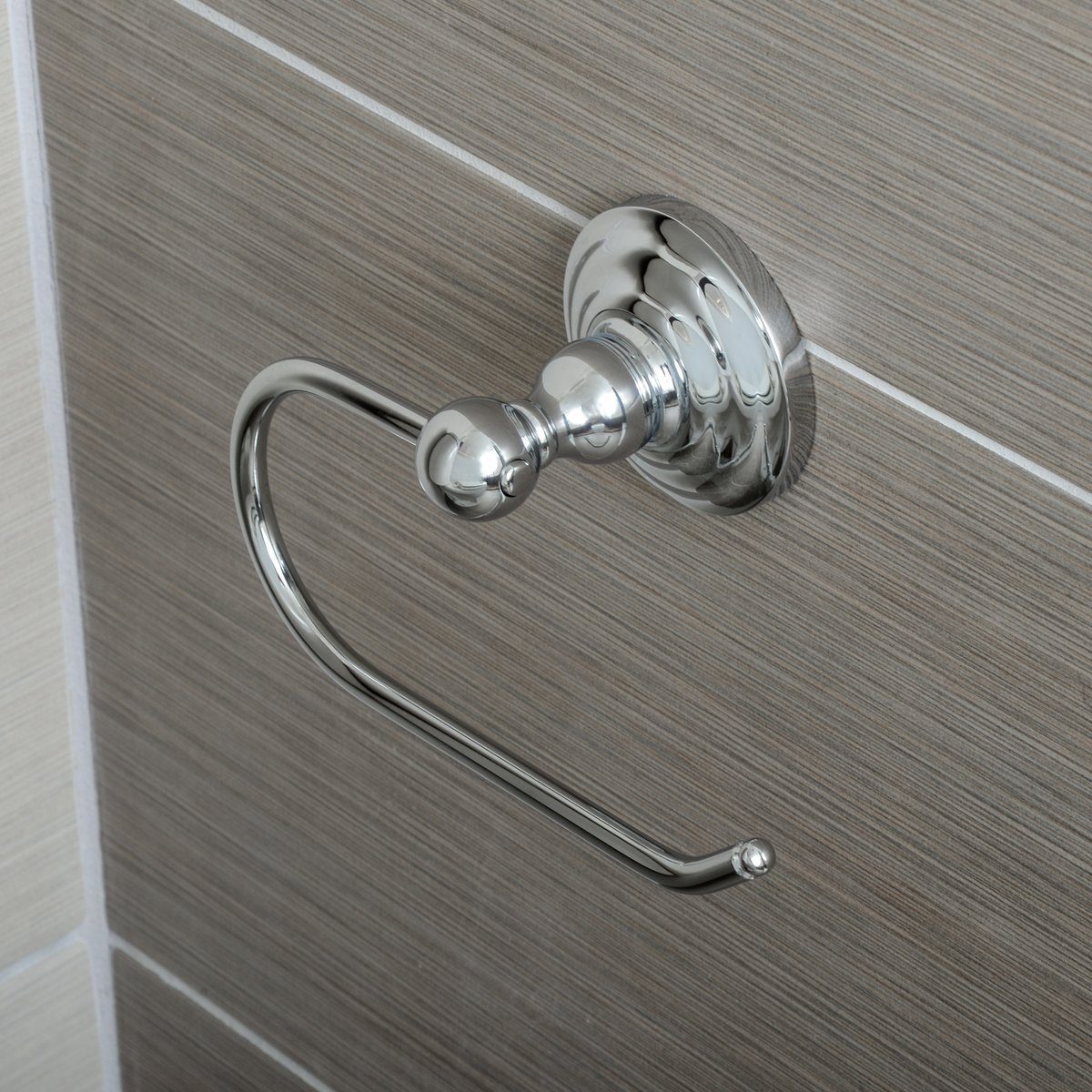 AmazonBasics Traditional Euro Toilet Paper Holder - Chrome