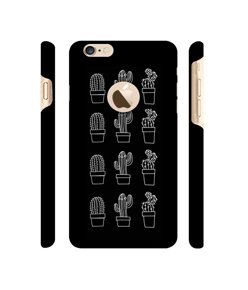 Amazon Brand - Solimo Designer Cactus Design 3D Printed Hard Back Case Mobile Cover for Apple iPhone 6 / 6S (Logo Cut)
