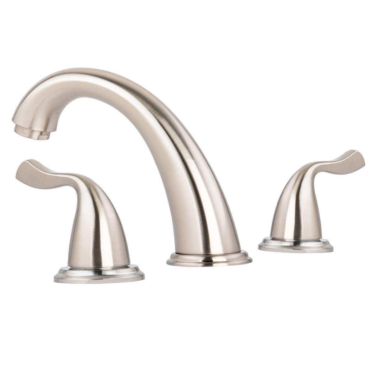 AmazonBasics Traditional 3 Piece Bathroom Faucet Set, Satin Nickel