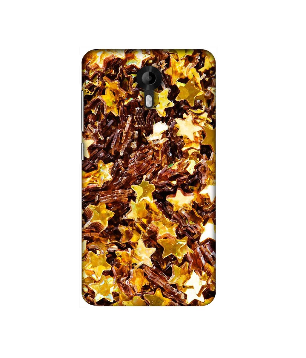Amazon Brand - Solimo Designer Golden Stars 3D Printed Hard Back Case Mobile Cover for Micromax Canvas Nitro 4G E455