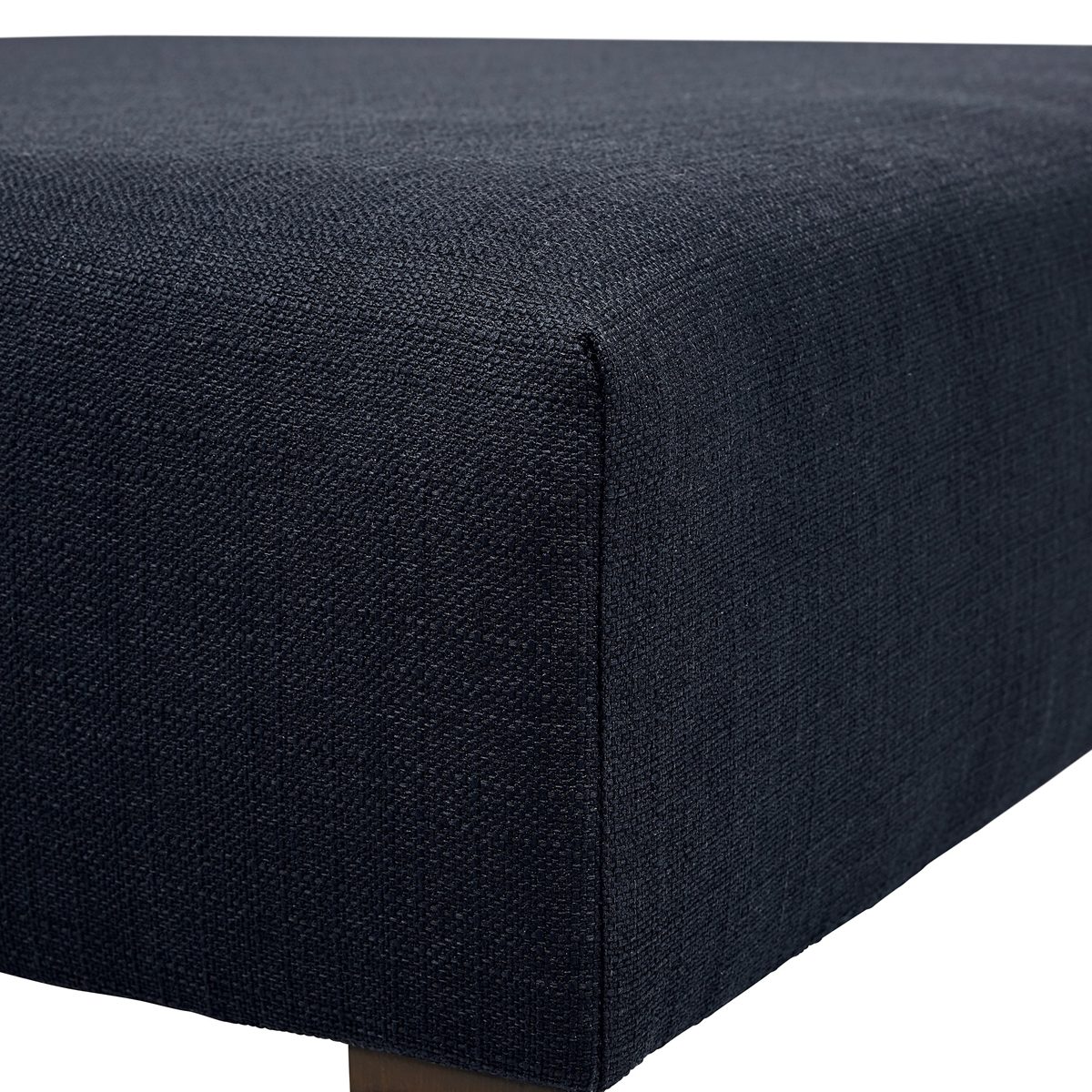 Amazon Brand – Stone & Beam Benton Square Ottoman, 35"W, Midnight
