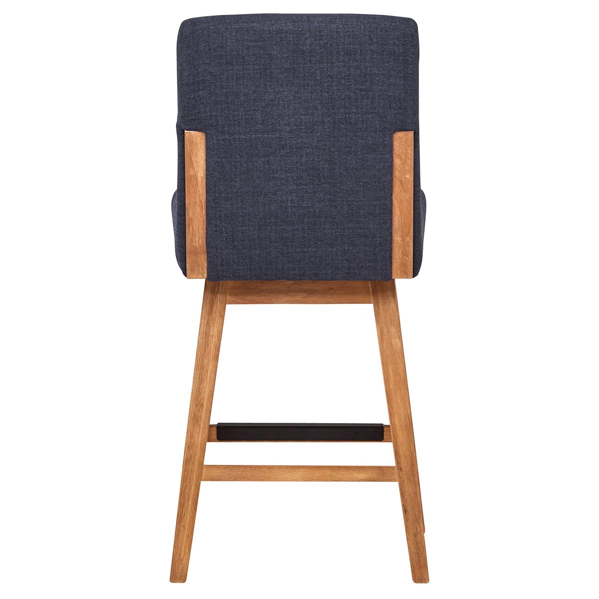 Amazon Brand – Stone & Beam Sophia Modern Swivel Kitchen Counter Height Stool, 39.4"H, Navy Blue