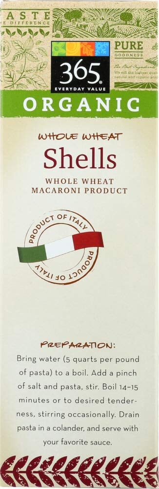 365 Everyday Value, Organic Whole Wheat Shells, 16 Ounce