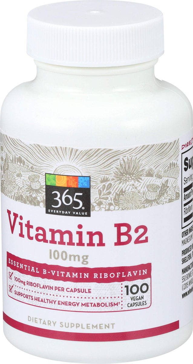 365 Everyday Value, Vitamin B2 100mg, 100 ct