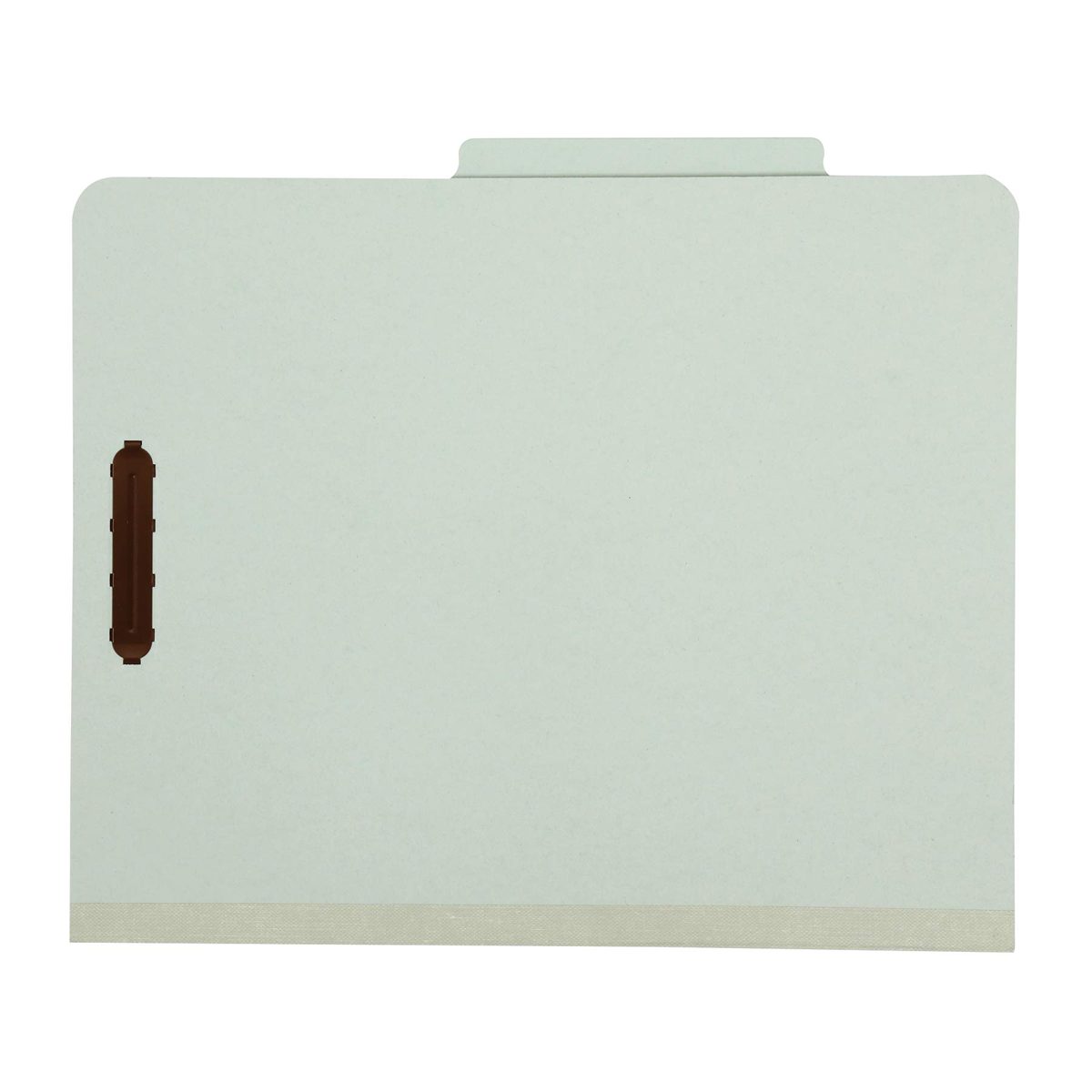 AmazonBasics Classification Folder- 100% Recycled, 1 Divider, 2" Embedded, Letter, Light Green, 10 per Box