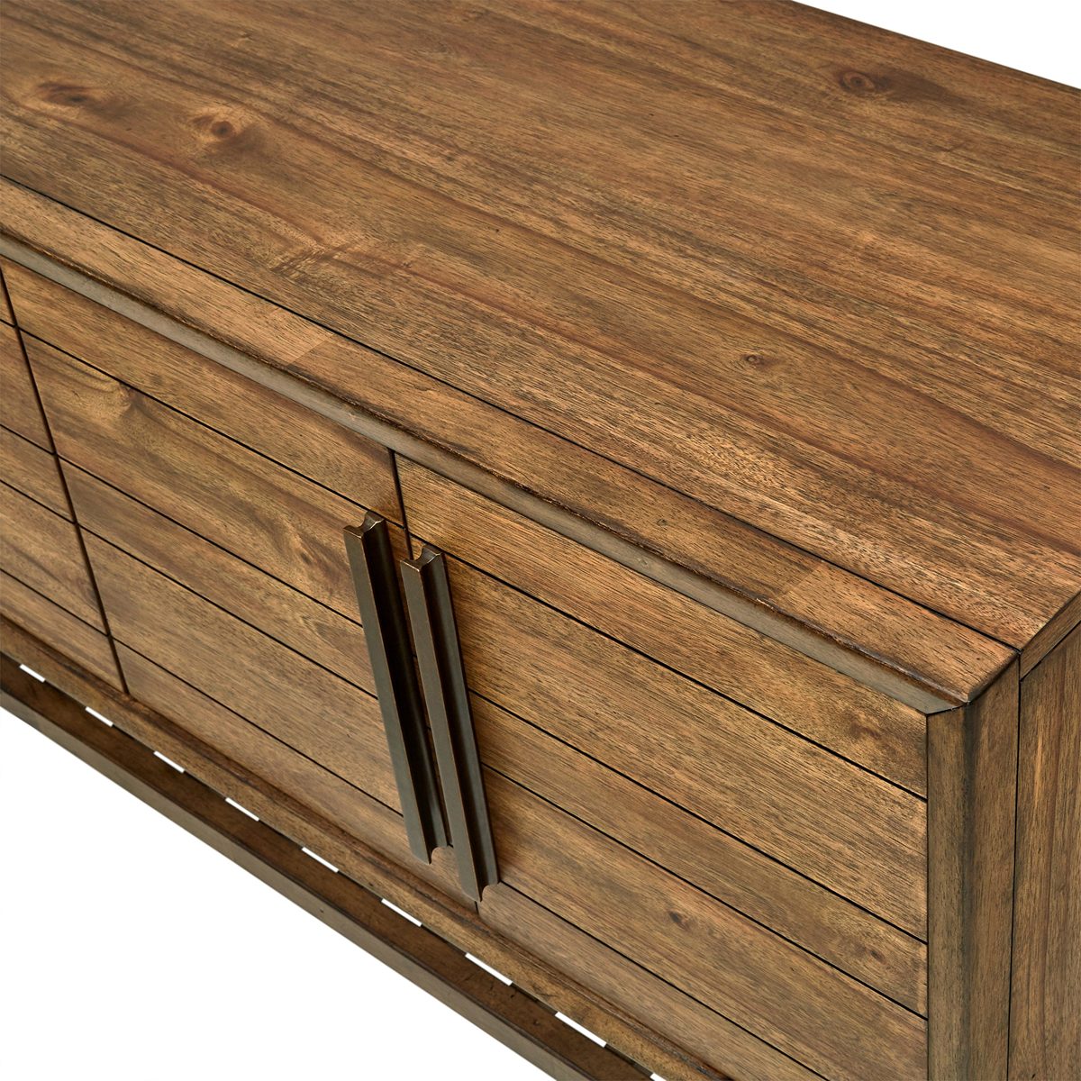 Amazon Brand – Rivet Ian Mid-Century Modern Wood Buffet Bar Cabinet Credenza, Brown