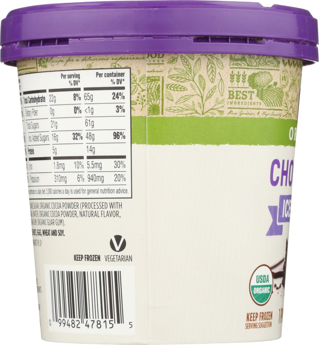 365 Everyday Value, Organic Chocolate Ice Cream, 16 oz (Frozen)